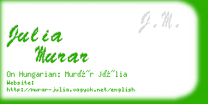 julia murar business card